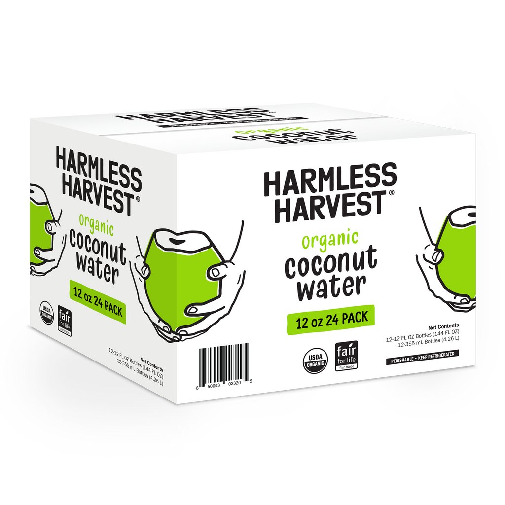 24 pack of Harmless Harvest Organic Coconut Water